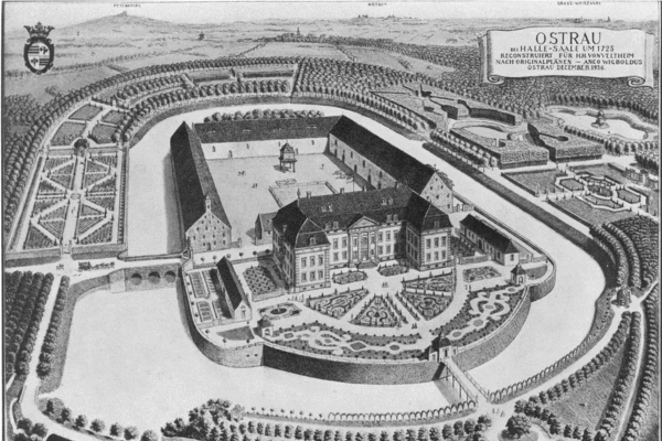 Schloss Ostrau um 1725